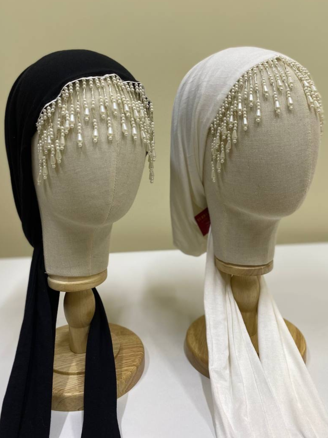 Pearl Fringe Turban