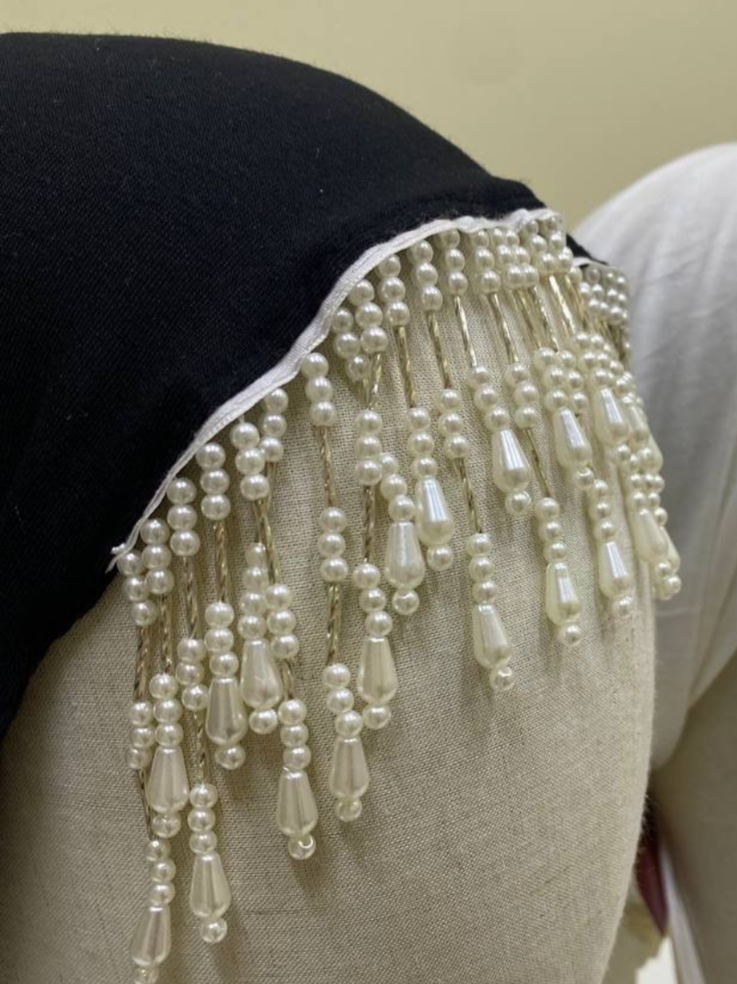 Pearl Fringe Turban