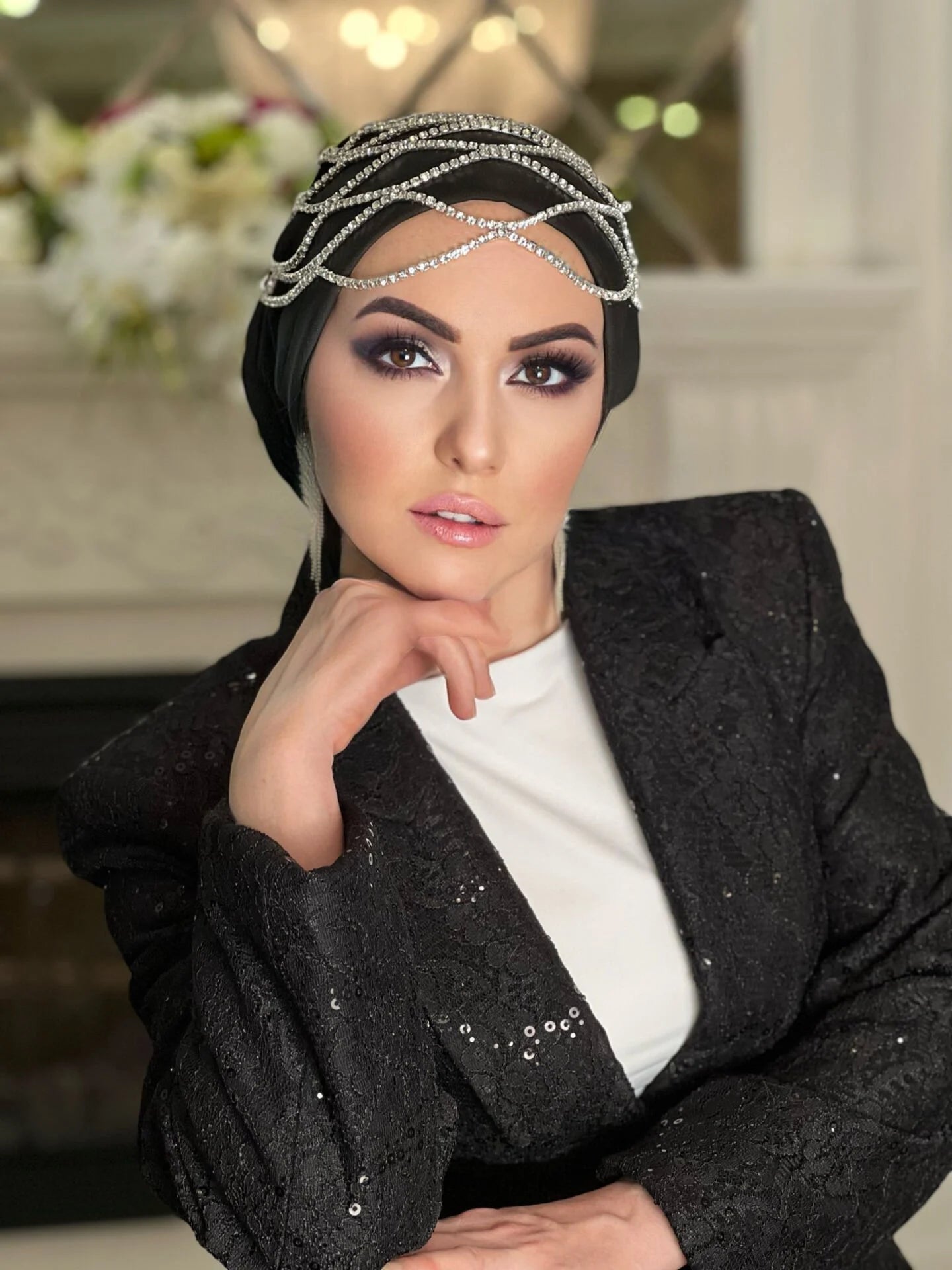 Crystal Crown Turban