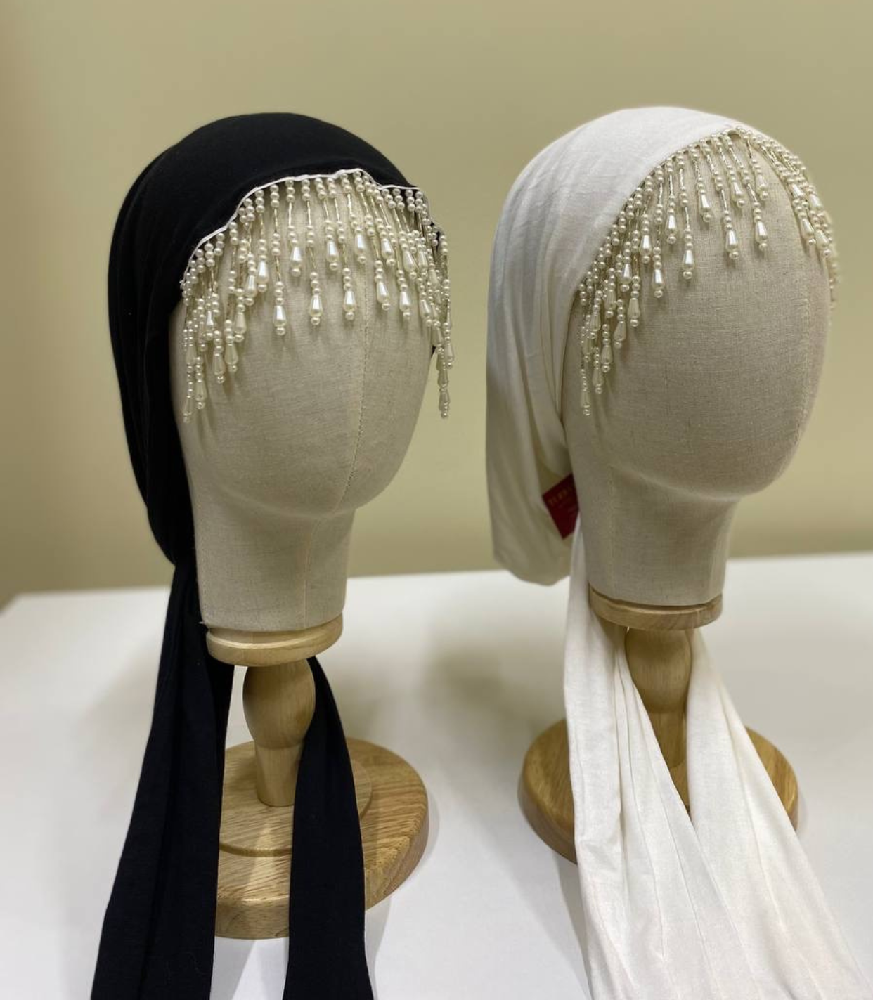 Pearl Fringe Turban